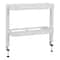 Mind Reader 2-Tier Desk Organizer with Clamp, Accessory Shelf for Office or Gaming, Office, Metal, White